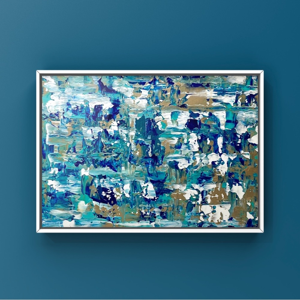 ORIGINAL Textured Abstract Acrylic Art on 8” x 10” Canvas Panel Not Framed - Picture 11 of 14